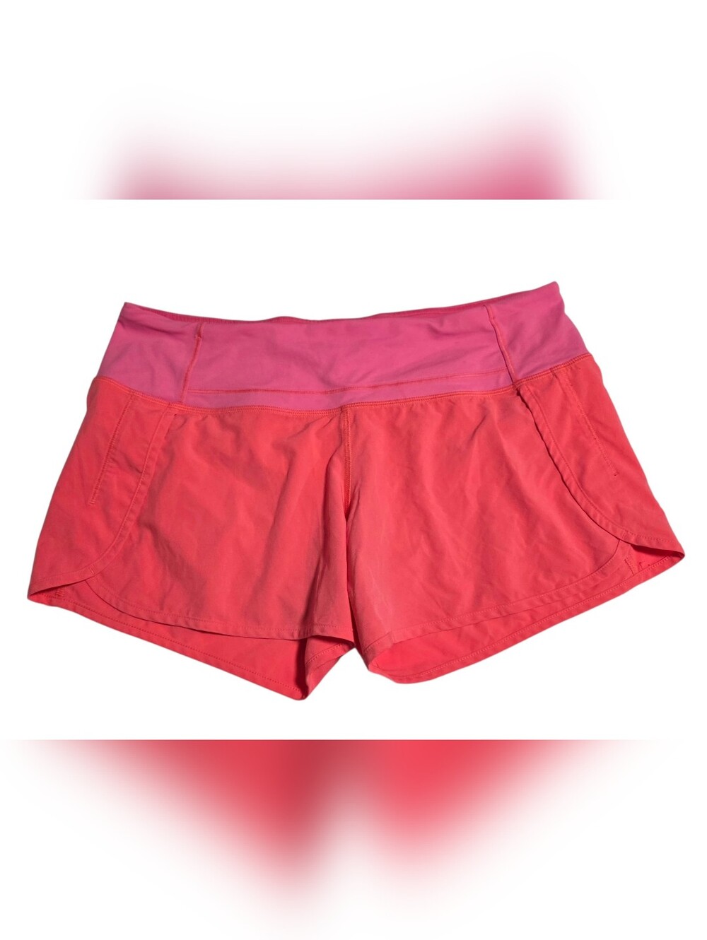 Lulelemon Pink Coral Speed Run Short Size 8
